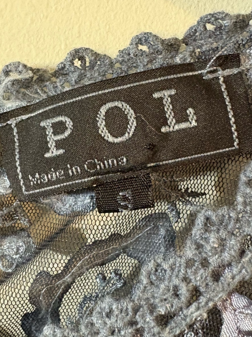 Women’s Slate Blue Floral Lace Tunic Top - Unknown Brand - Picture 5 of 12